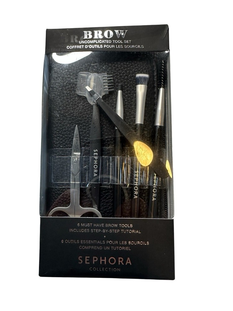 Sephora Collection BROW Uncomplicated Brush Set - 6 Tools & Tutorial - Sealed
