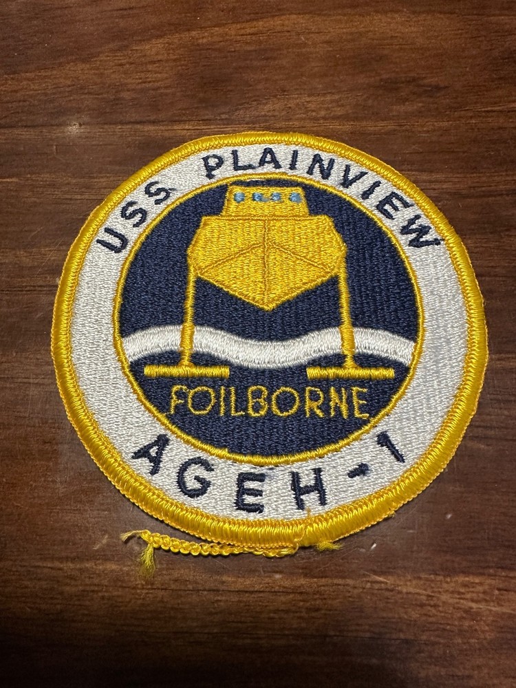 Vintage US Navy USS Plainview AGEH-1 Patch