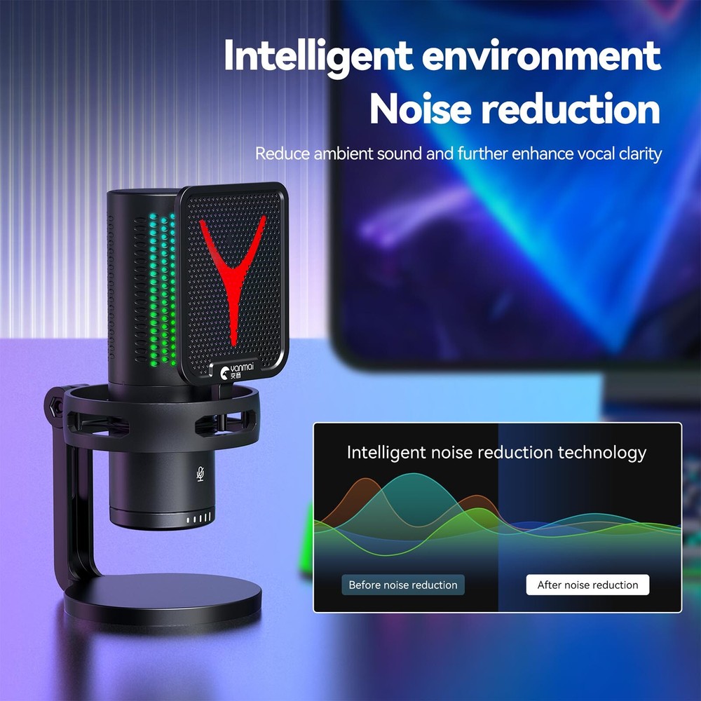 Yanmai GM7 Detachable USB Microphone Computer Mic Microphone W/ Desktop Stand