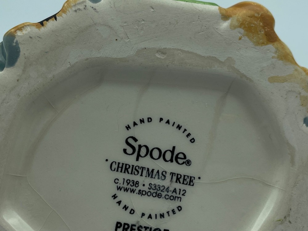 Spode figural Christmas Tree Candy trinket Jar Small 7" 250th Anniversary