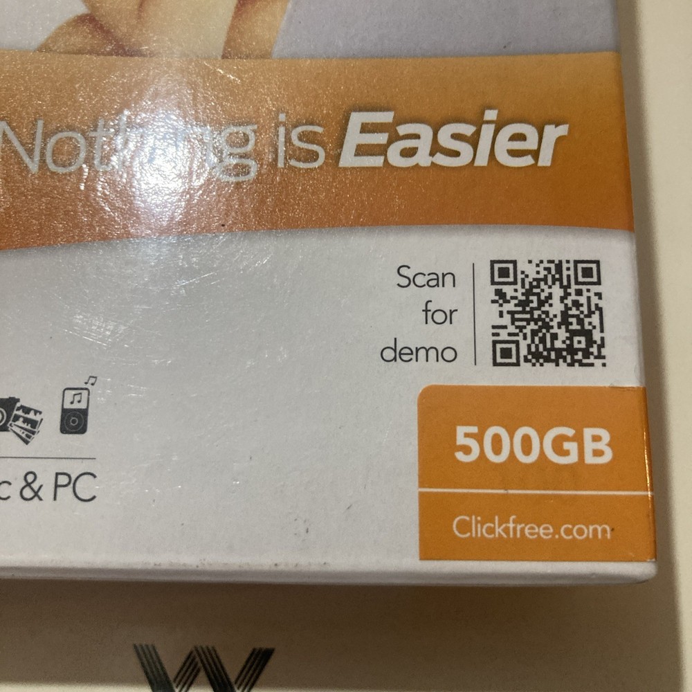 NEW Clickfree Automatic Backup C2 500GB Portable Backup for Mac & PC 2011