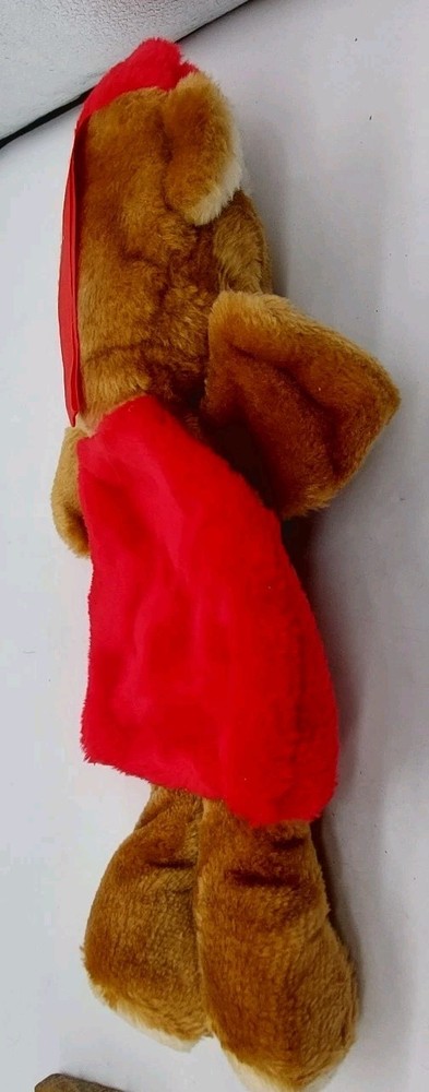 Teddy Bear Christmas Hand Puppet 14" Plush Stuffed
