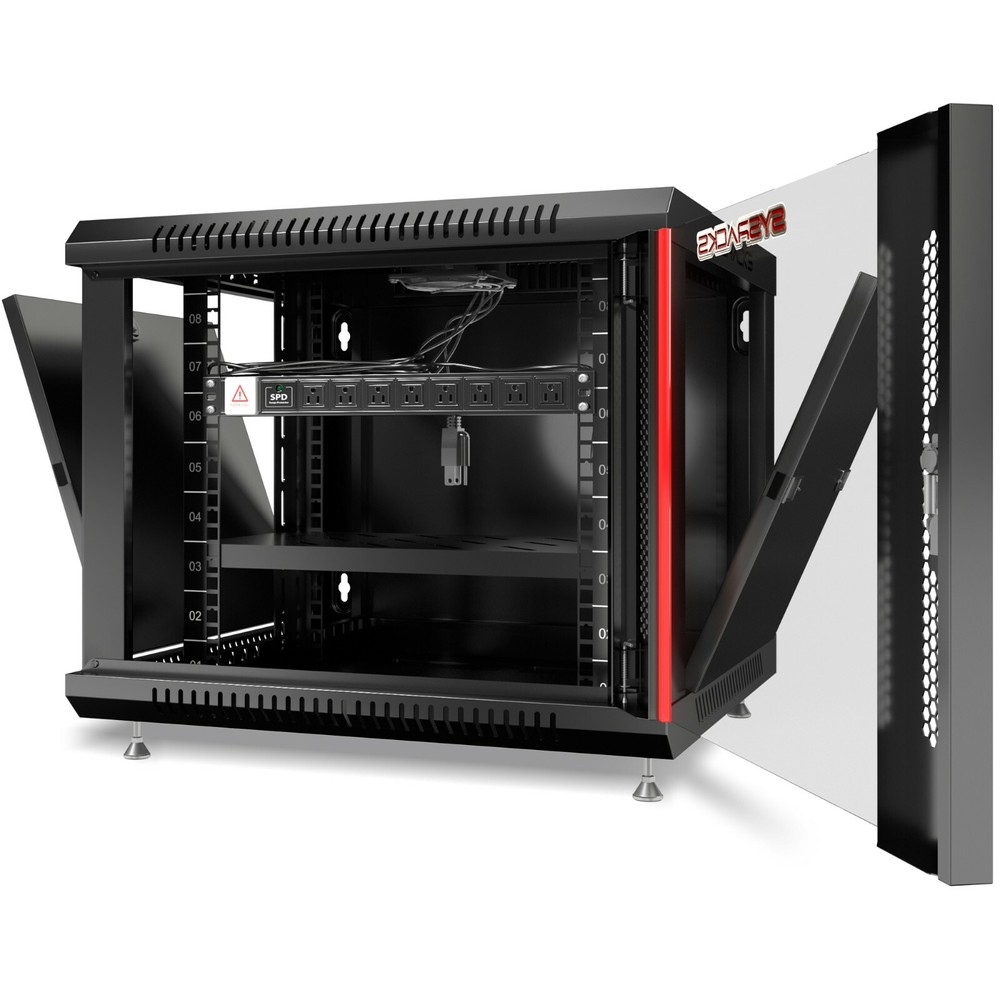 9U 24" Deep Wall Mount IT Network Server Rack Cabinet Enclosure