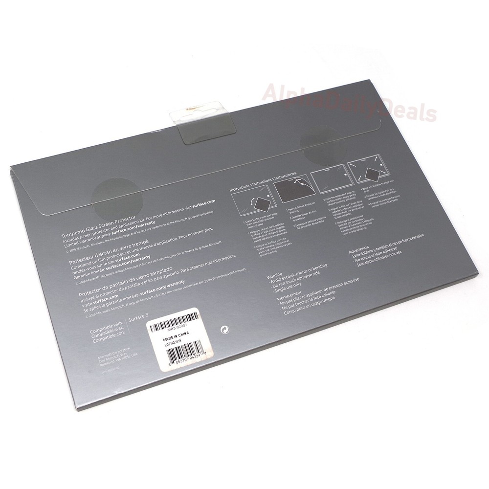 Original OEM Microsoft Surface 3 Tempered Glass Screen Protector