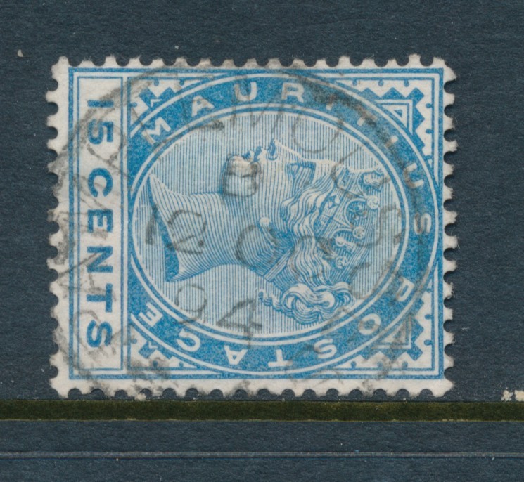 MAURITIUS, Q Victoria Postmark PAMPLEMOUSSES