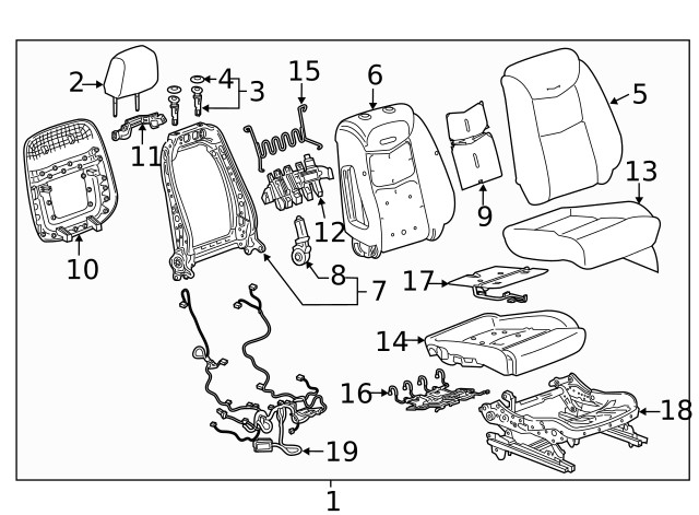 Genuine GM Headrest 84922631