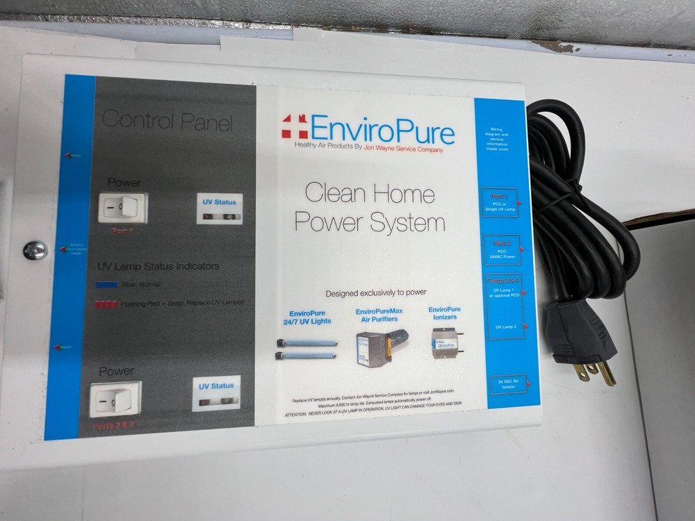 EnviroPure Clean Home Power System Control Panel 103337