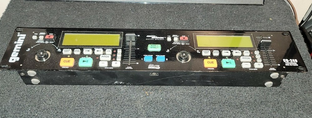 Gemini CD-240 Dual CD Player Controller Deck Only No CD Dock ***Please Read***