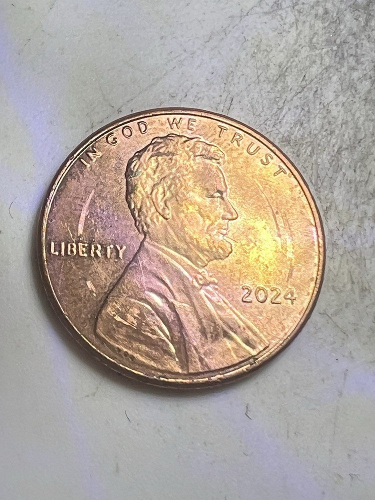 2024 Lincoln Shield Penny – Die Crack Error – Dramatic Reverse Break