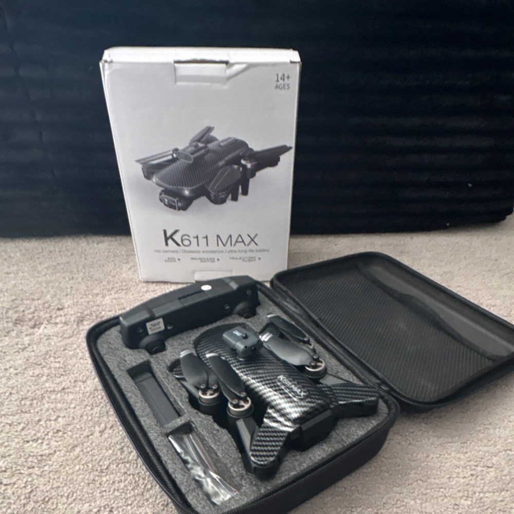 K611 MAX Foldable RC Quadcopter Drone with Remote Controller and Carry Case
