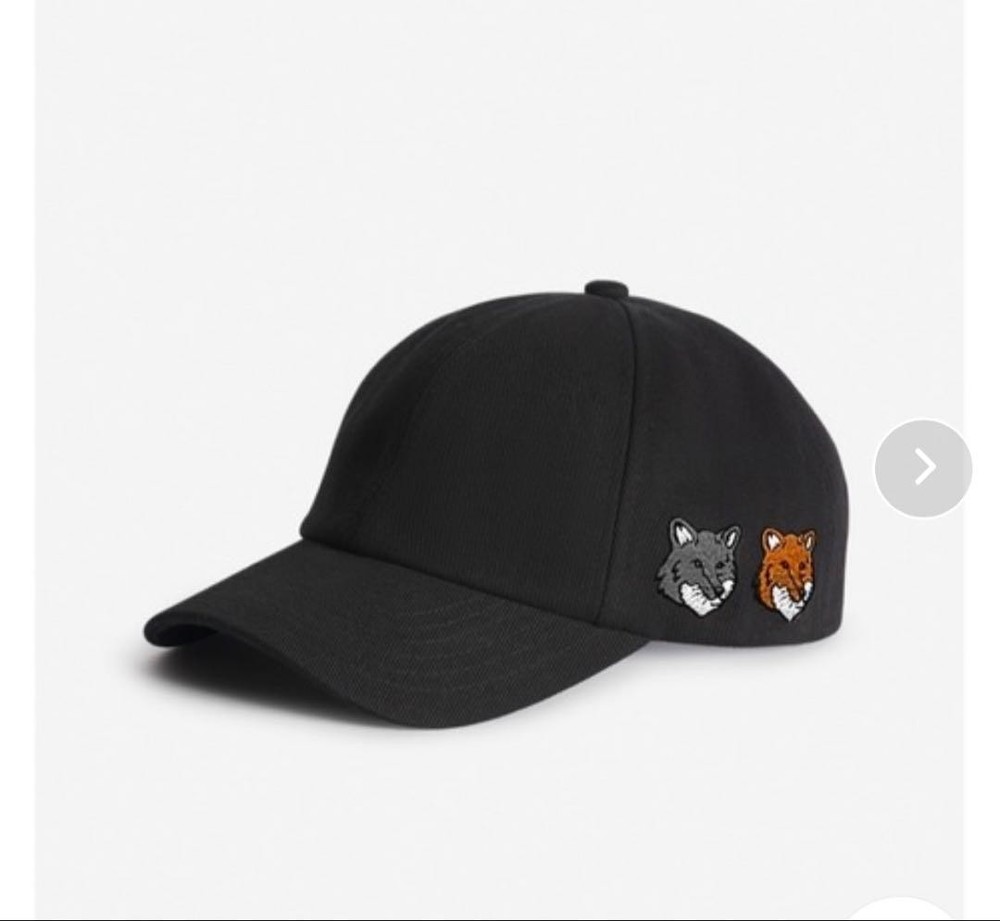 DOUBLE FOX HEAD CAP Maison Kitsun
