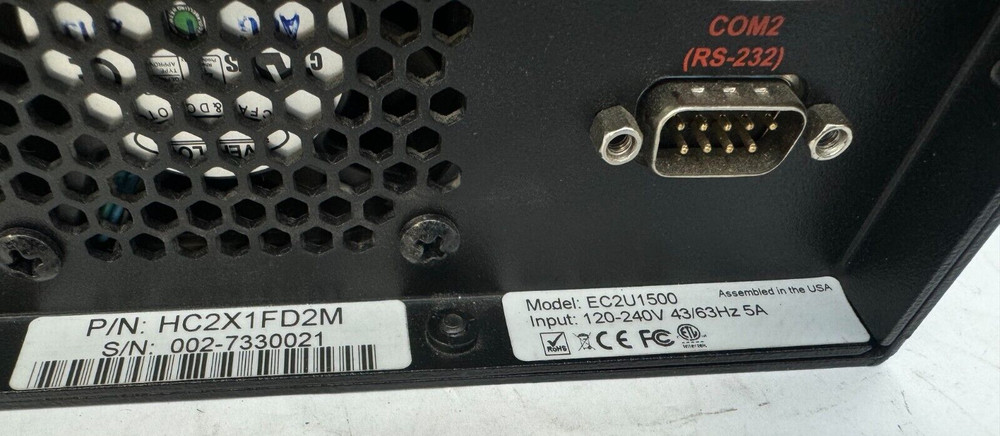 3VR Digital Intelligence Platform 4000 Series Model: EC2U1500 P/N: HC2X1FD2M