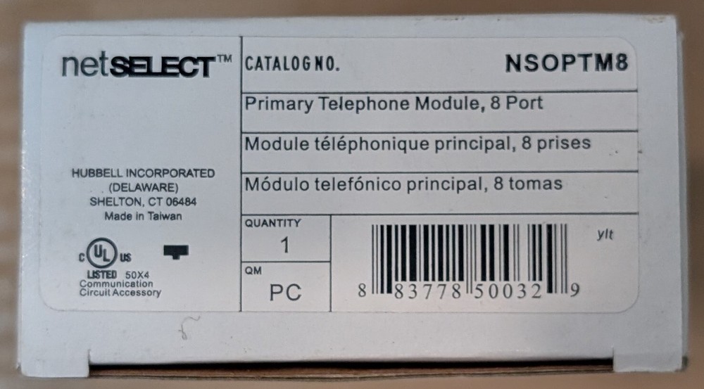 NetSELECT NSOPTM8 - Primary Telephone Module 8 port - SAME DAY SHIPPING