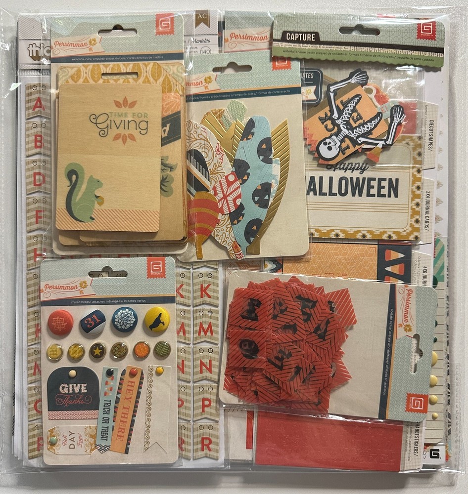 BasicGrey 12x12 Scrapbook Kit-Variations-Serenade, Persimmon, Plumeria, & More