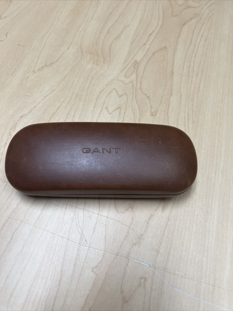 Gant Brown Clamshell Glasses Case