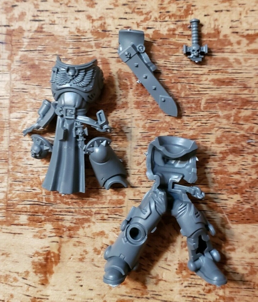 Warhammer 40k Space Marines Bits Bladeguard Veteran Bare Torso Legs Sheath #1