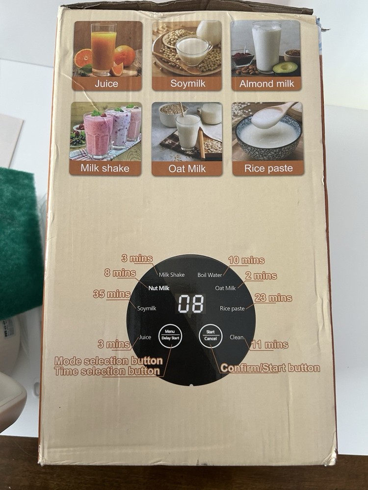Mooye Soy Nut Milk Maker HB-B10KW1 Large Capacity