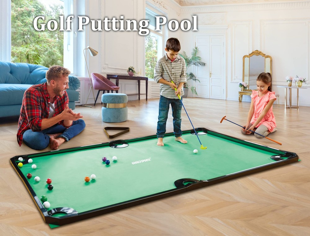 Golf Game -Combining Mini Pool Table & Golf - World’s Largest Putting Green I...