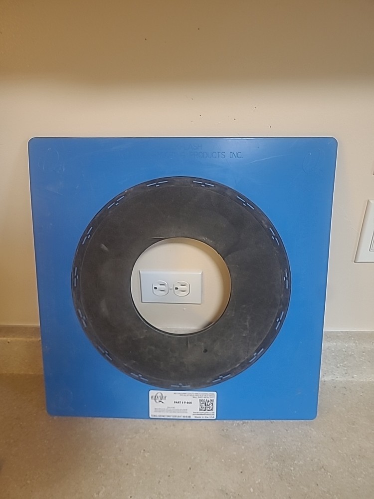 QUICKFLASH P-800 Fits 8"solid Pipes Or 9" Single Wall Sheet Metal Duct