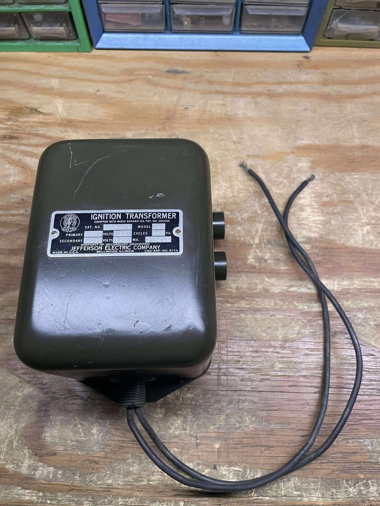 Jefferson Electric ignition transformer Model 638-253 UNTESTED AS-IS MAKE OFFER