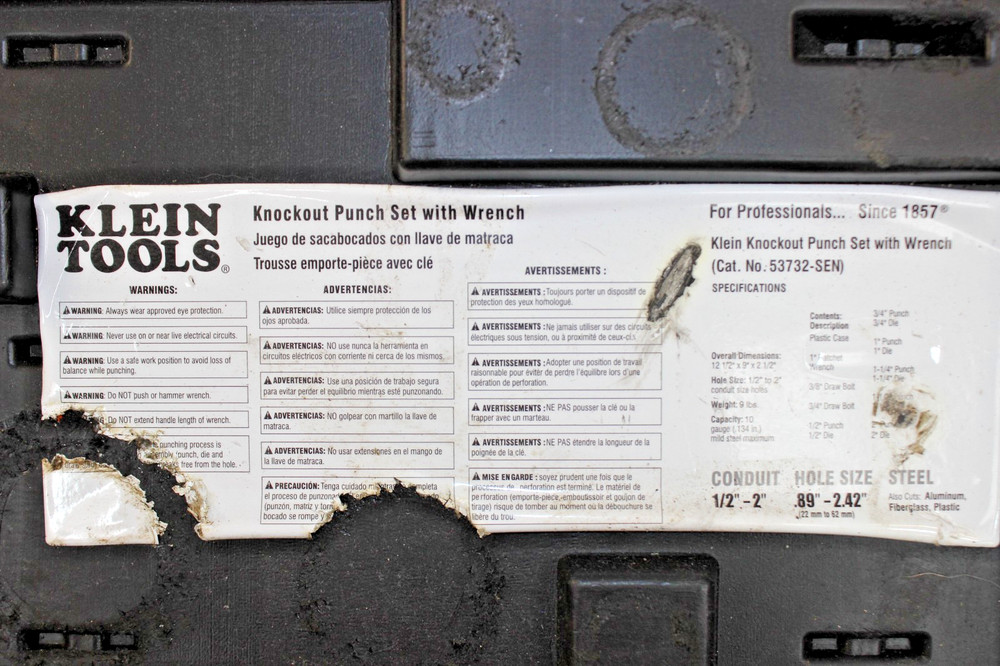 Klein Tools 53732SEN Ratchet Wrench Punch Set