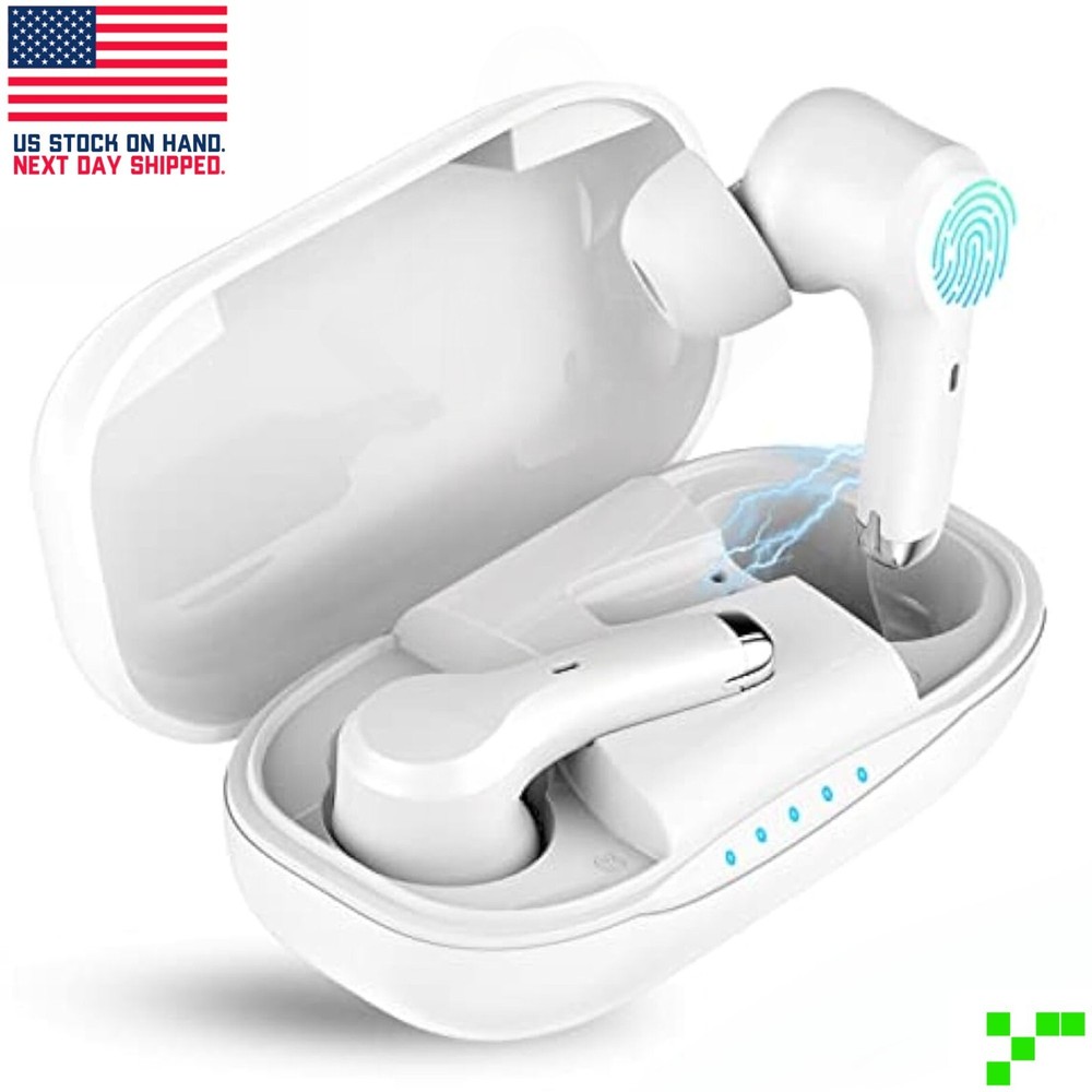 TWS Bluetooth Earbuds Waterproof Bluetooth 5.1 Headset Noise Cancelling Wireless