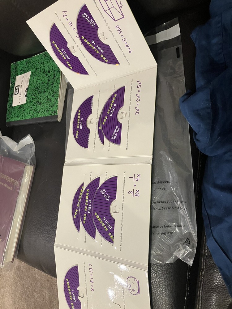 teaching textbooks pre algebra 2.0 REPLACEMENT DISKS 1-10