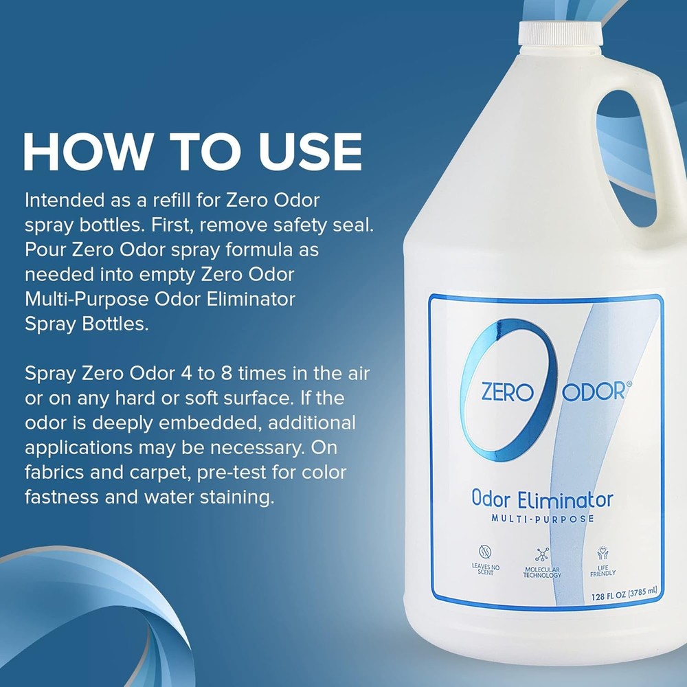 Zero Odor - Multi-Purpose Strong Eliminator for 128 Fl Oz (Pack of 1)