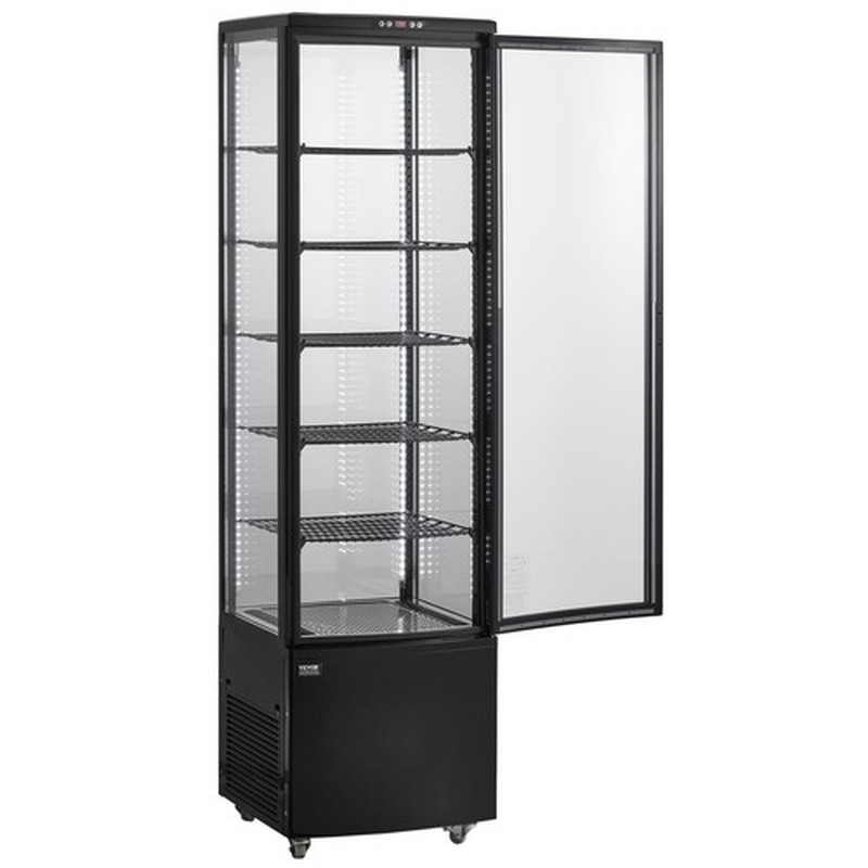 Refrigerated Display Case Bakery Display Fridge Case 9.8 Cu Ft/278L 5-Tier