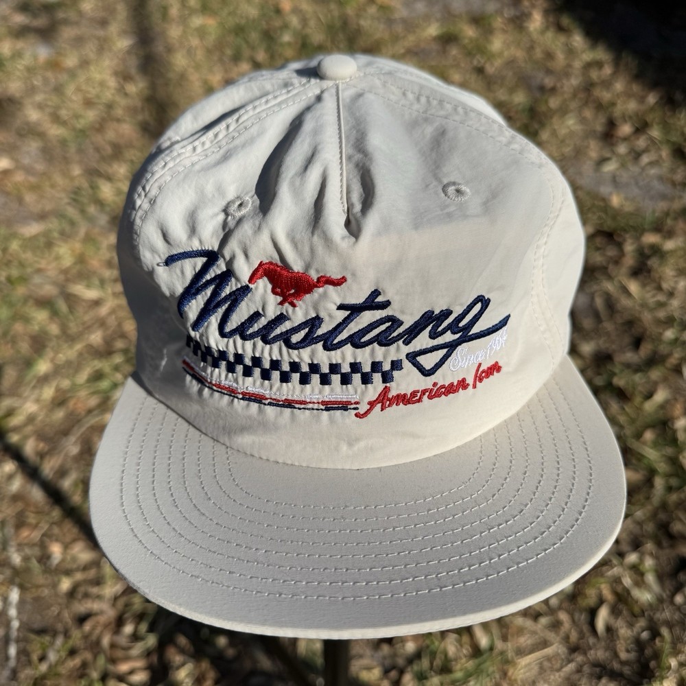 American Icon A Mustang Immersive Experience Snapback 5 Panel Hat Red White Blue
