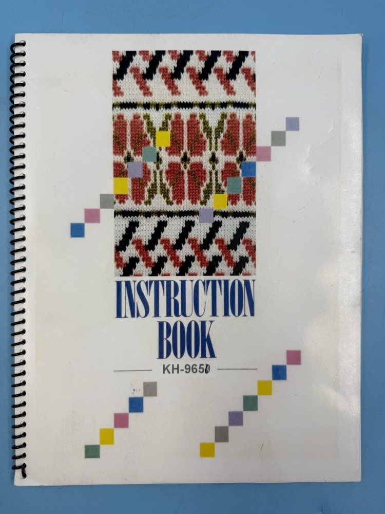 Brother KH 965 Knitting Machine Manual for Computer Knitting Machine