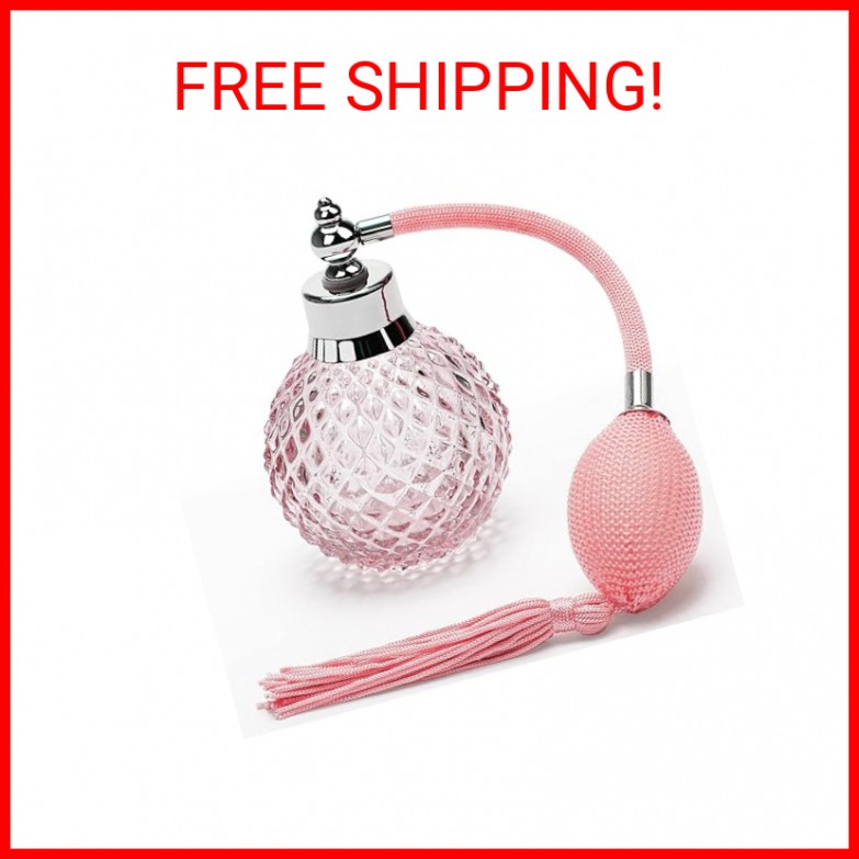 Coolrunner Crystal Art Vintage Style Refillable Perfume Atomizer Long Spray Bott