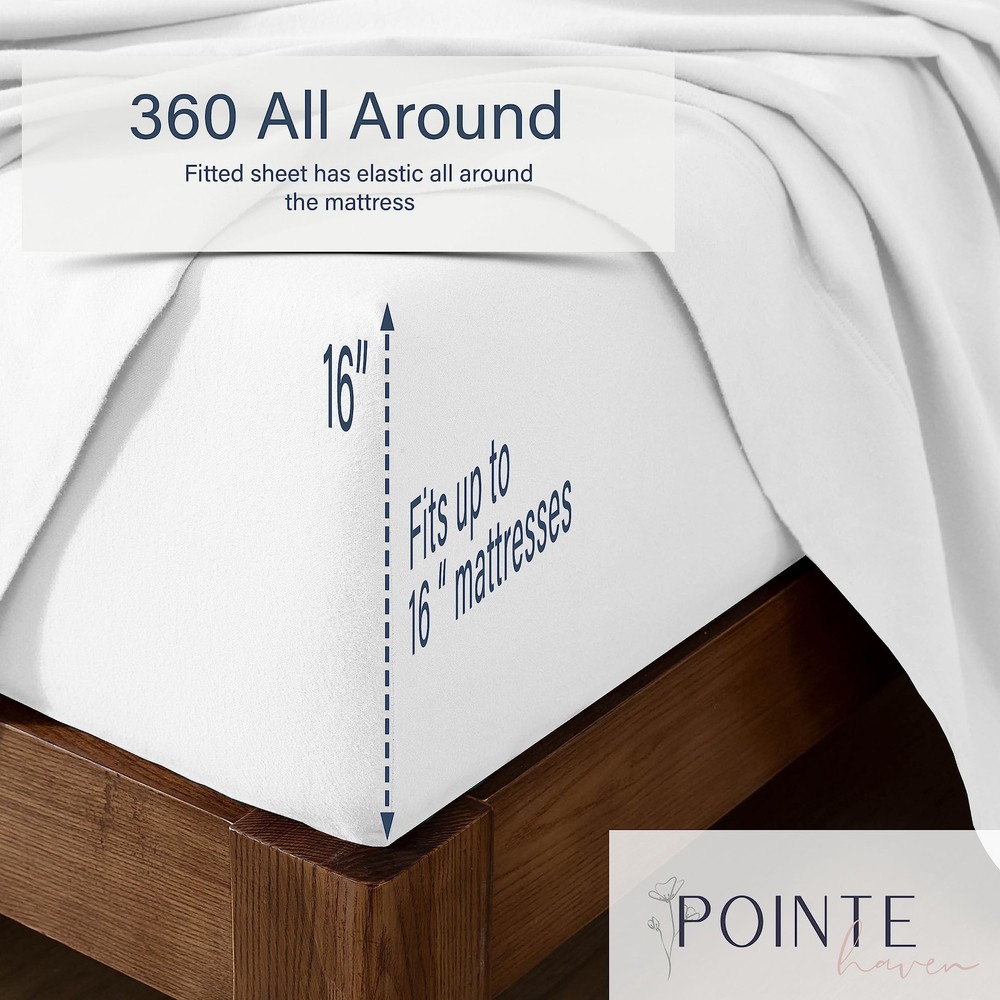 Flannel Deep Pocket Set with Oversized Flat Sheet, Full, Sylvan