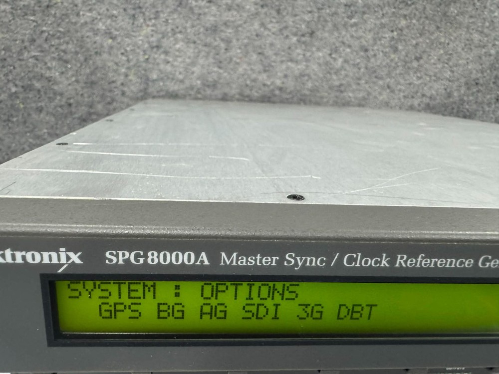 Tektronix spg8000A Master Sync/Clock GPS HD SDI Multi Format Reference Generator