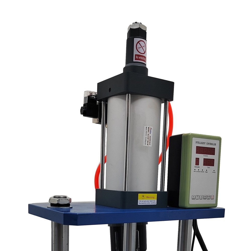 110V 1763lb Automatic Pneumatic Punch Press Machine with Controller Adjustable