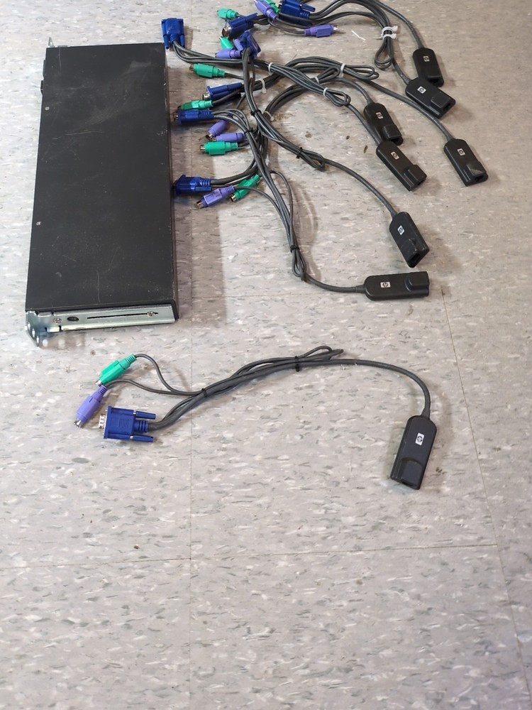 Hp KVM Over Ethernet Cable Plus Eight Remotes