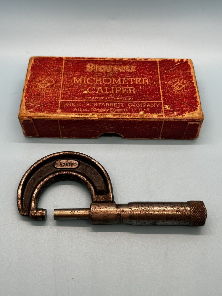 Starrett 1 Inch Micrometer With Box