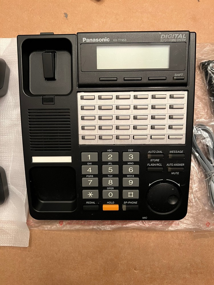 Panasonic KX-T7453 24-Button Backlit Speaker display Phone *Black / Refurbished*