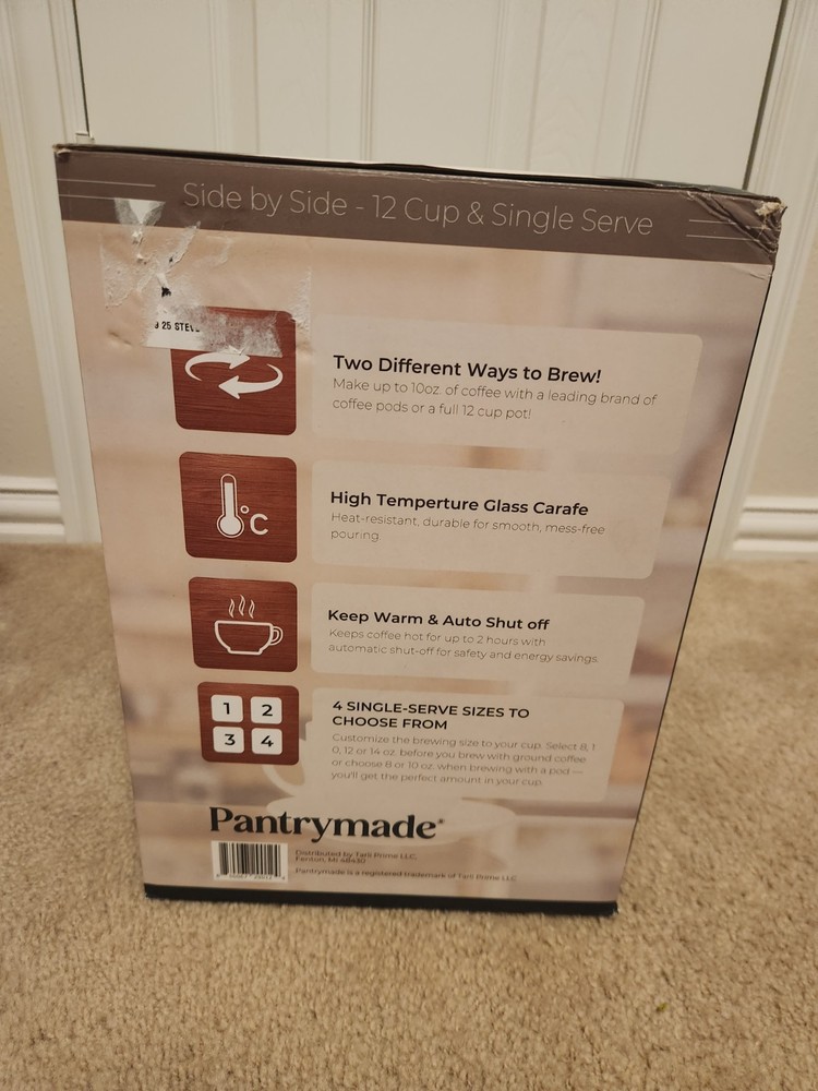 Deluxe 12-Cup Coffee Maker & Single Serve Brewer Programmable K-Cup Compatible