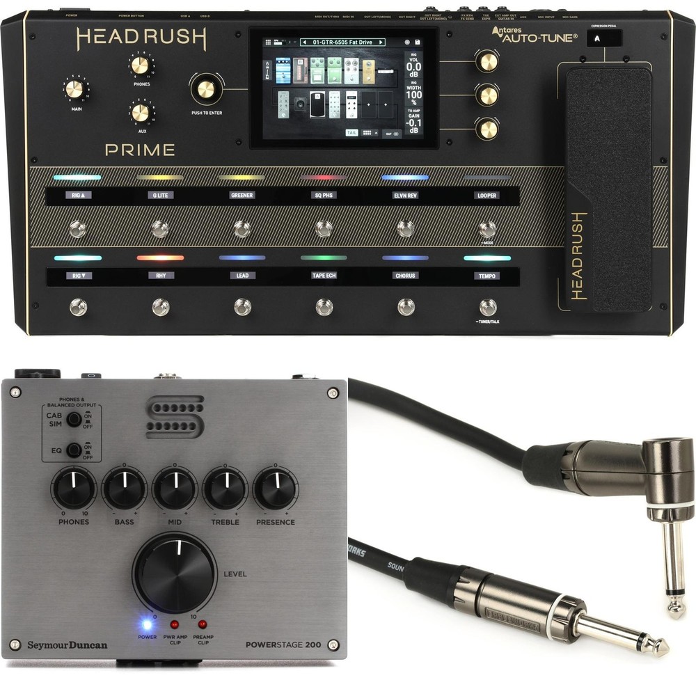 HeadRush Prime Guitar Multi-effect/Amp Modeler/Vocal Processor Unit and Seymour