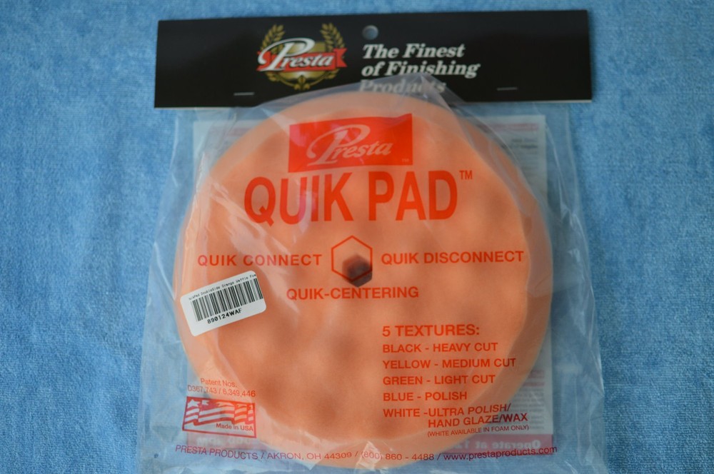 Presta Orange Foam Buffing Pad