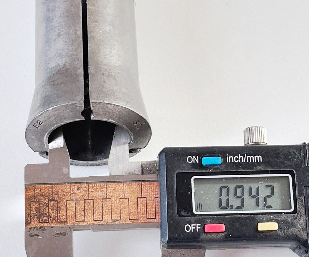 .942" E2 Emergency HARDINGE 5C Round Collet External & Internal Threads USA