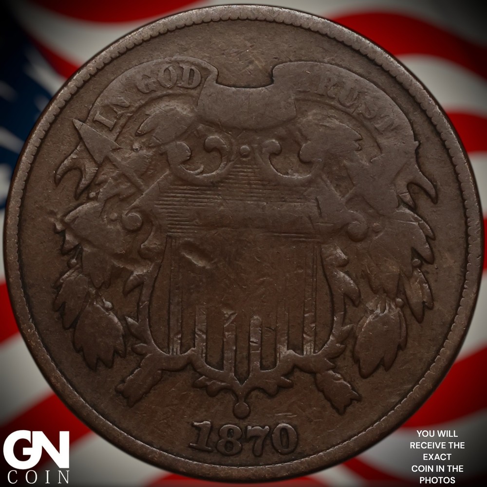 1870 2 Cent Piece A2547