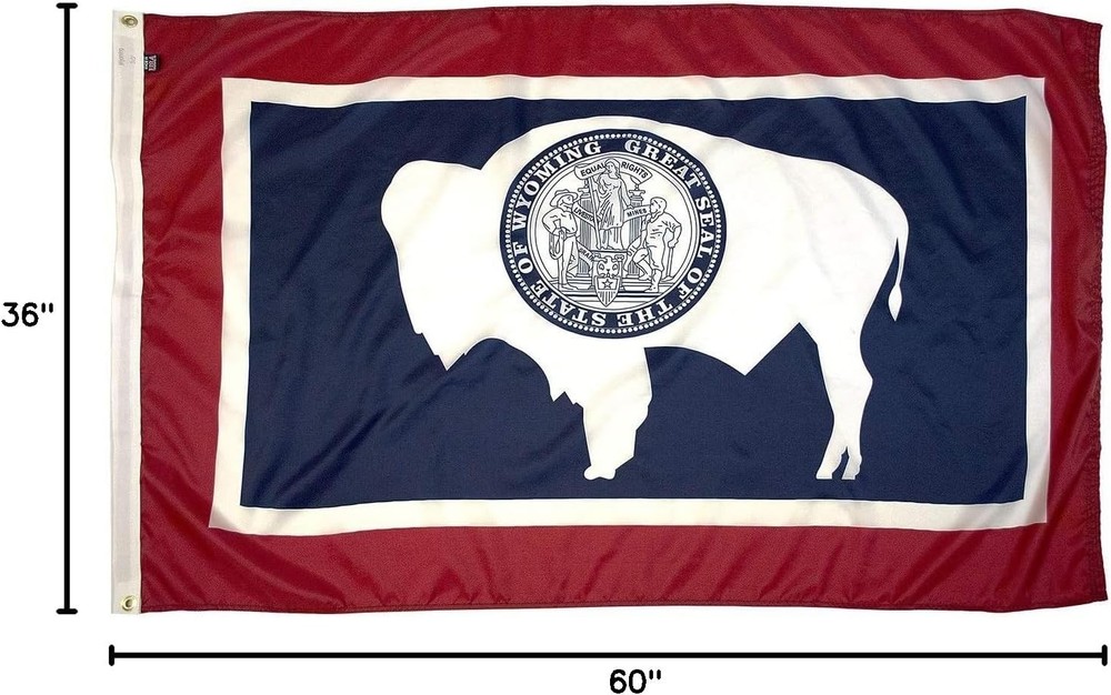 Wyoming State Flag - 3x5'