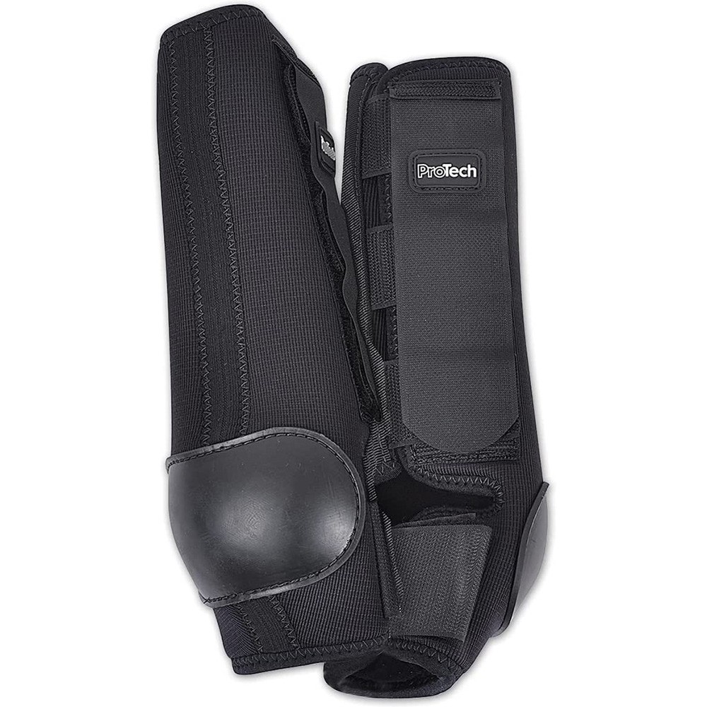 CLASSIC EQUINE ProTech Black Medium Hind Splint Boots (PT201BKM)