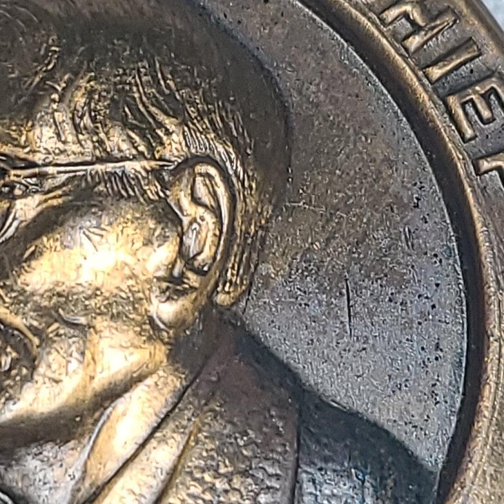 Commander In Chief Isaac W Sharp Commemorative Medallion Needs Repair