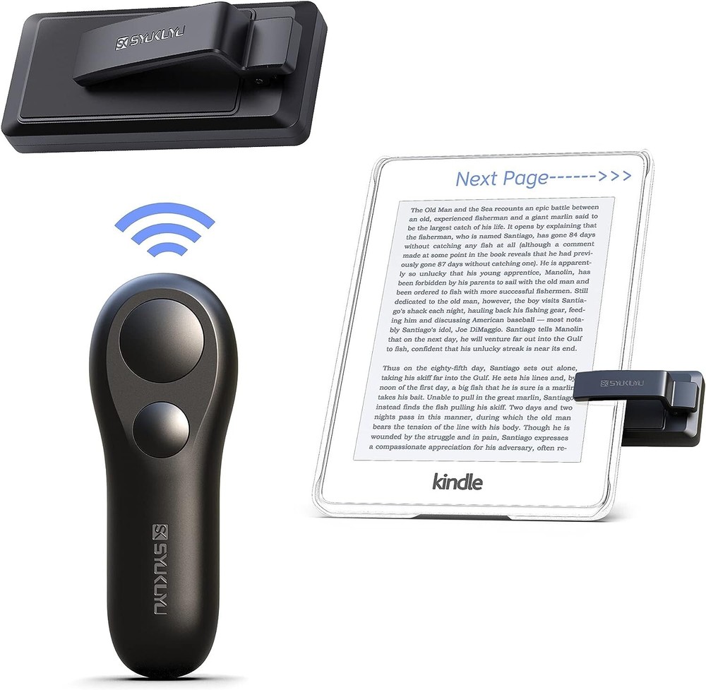 RF Remote Control Page Turner for Kindle Reading Ipad Surface Comics, iPhone An
