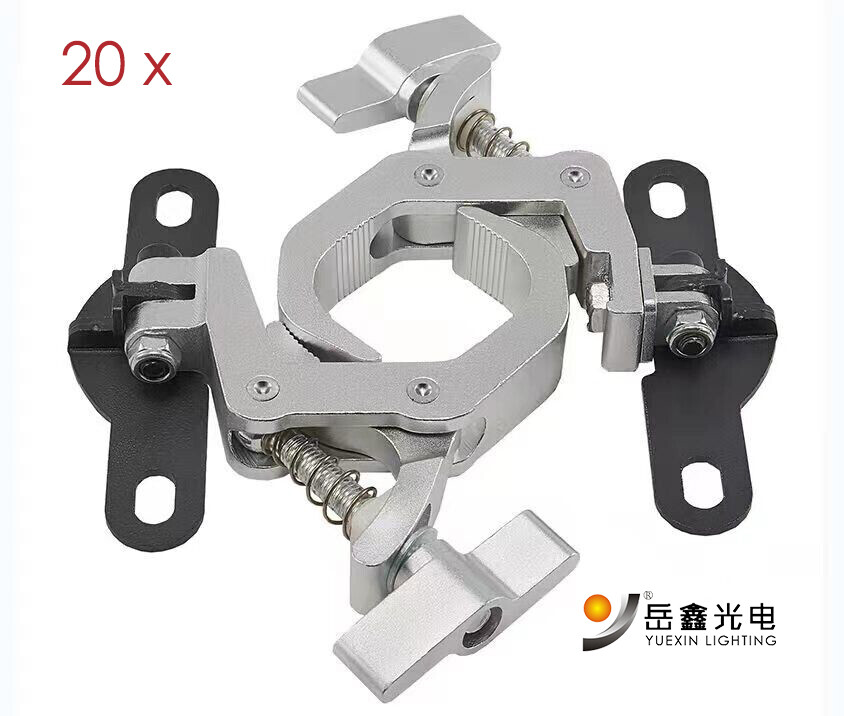 20-Pack Foldable DJ Truss Clamp Lights for Moving Head Stage Par Light Hook