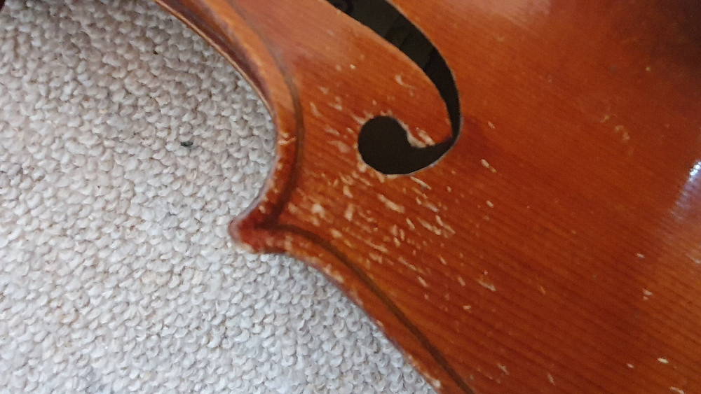 nicely flamed old 3/4 Violin violon