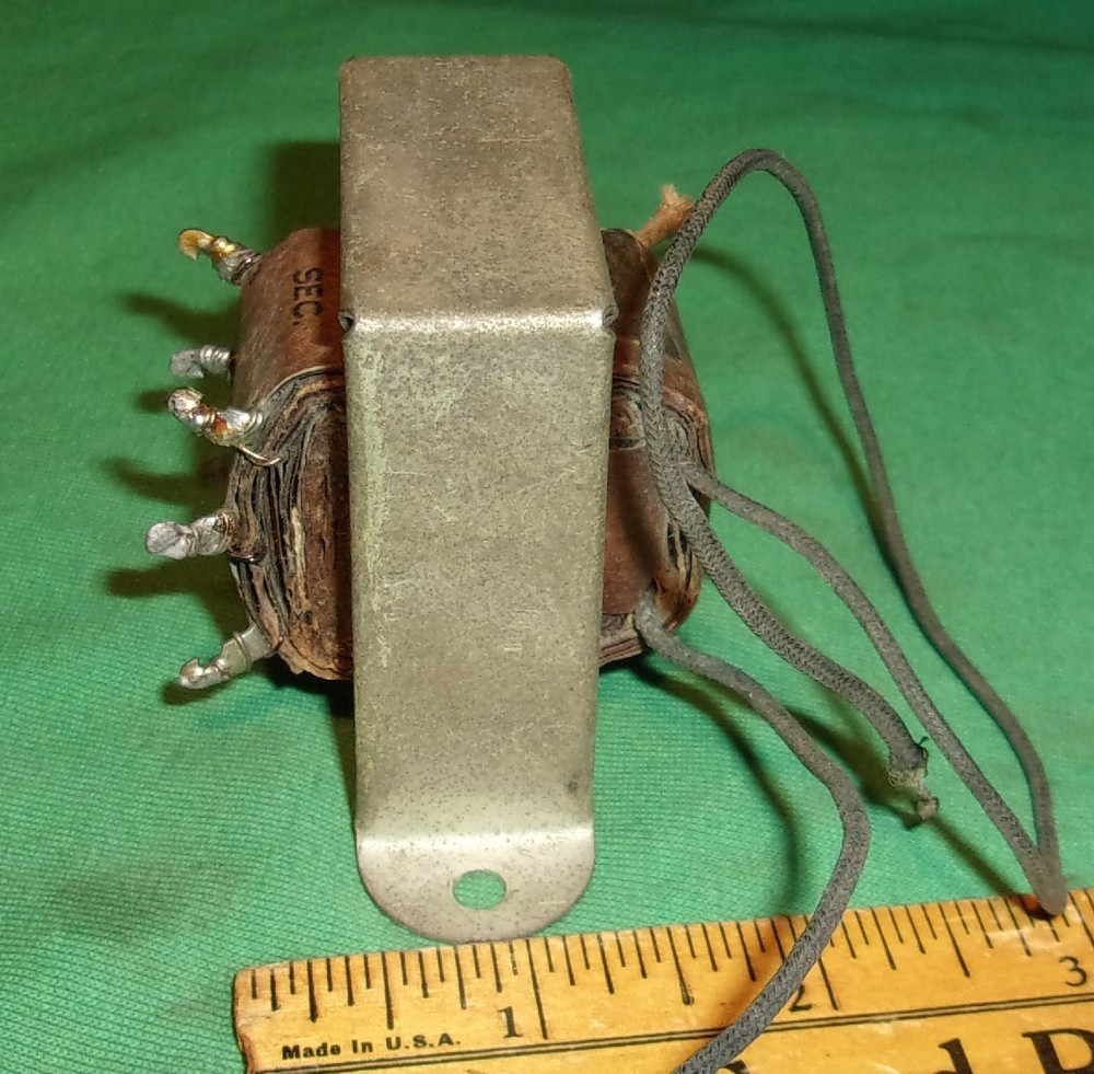 Universal Push-Pull Output Transformer 8760A4 for Small Radio Amp Good Windings!